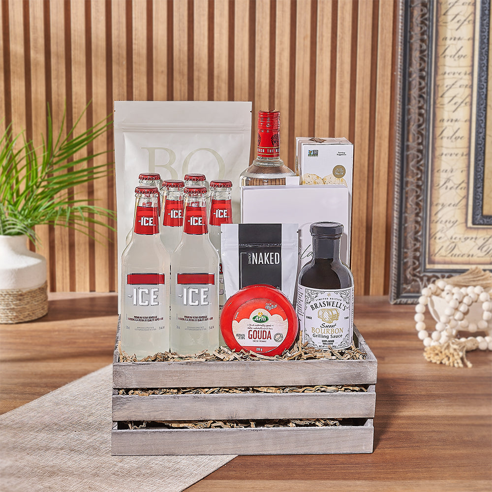 Elevate your party with our Chocolate & Cheese Celebration Gift Set, America delivery