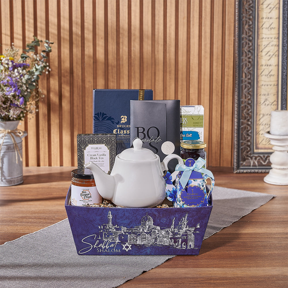 The Cozy Kosher Tea & Chocolate Gift Tray is a surefire delight - America Delivery