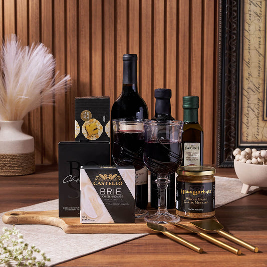 Appetizing Wine Gift Board from America Baskets - Wine Gift Set - America Delivery.