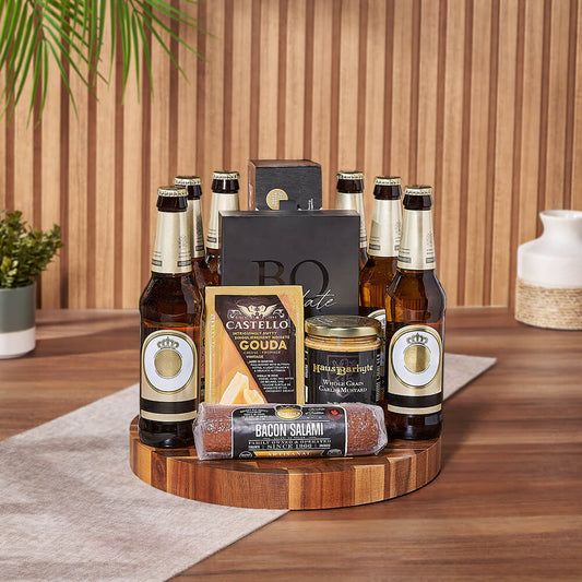 Brockton Beer & Snacks Basket from America Baskets - America Delivery