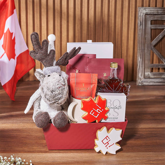 Canada Day Tea & Treat Gift, canada day gift, canada day, tea gift, tea, cookie gift, cookie, America delivery