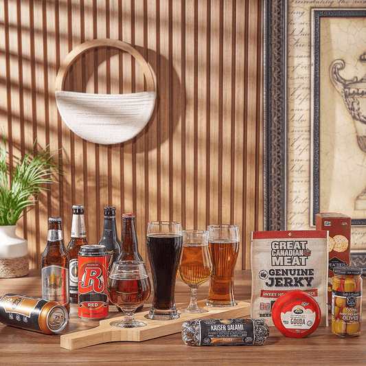Charcuterie & Beer Flight Gift, beer gift, beer, charcuterie gift, charcuterie, beer flight gift, beer flight, America delivery