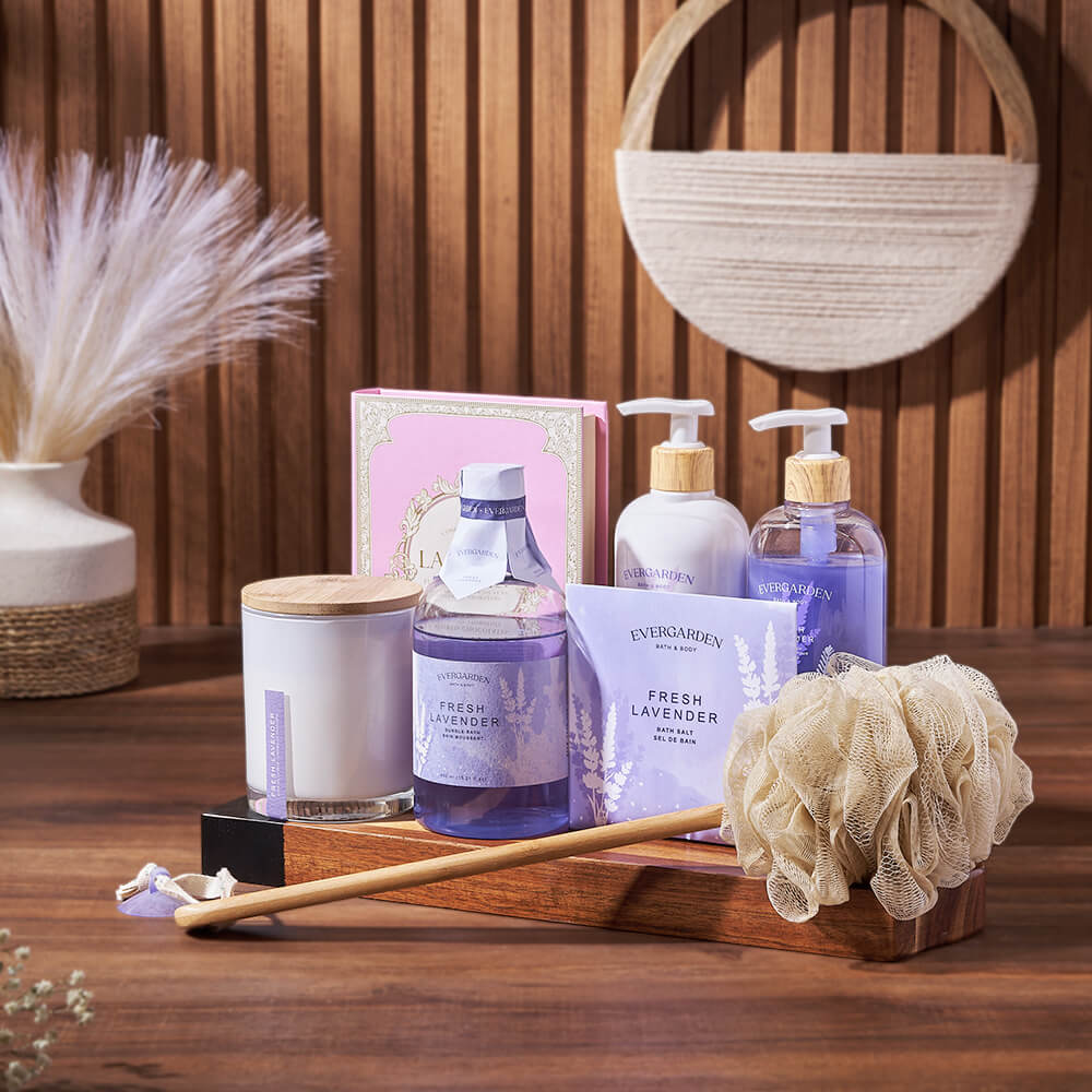 Chocolate & Lavender Spa Gift Board, spa gift, spa, bath & body gift, bath & body, chocolate gift, chocolate, America delivery