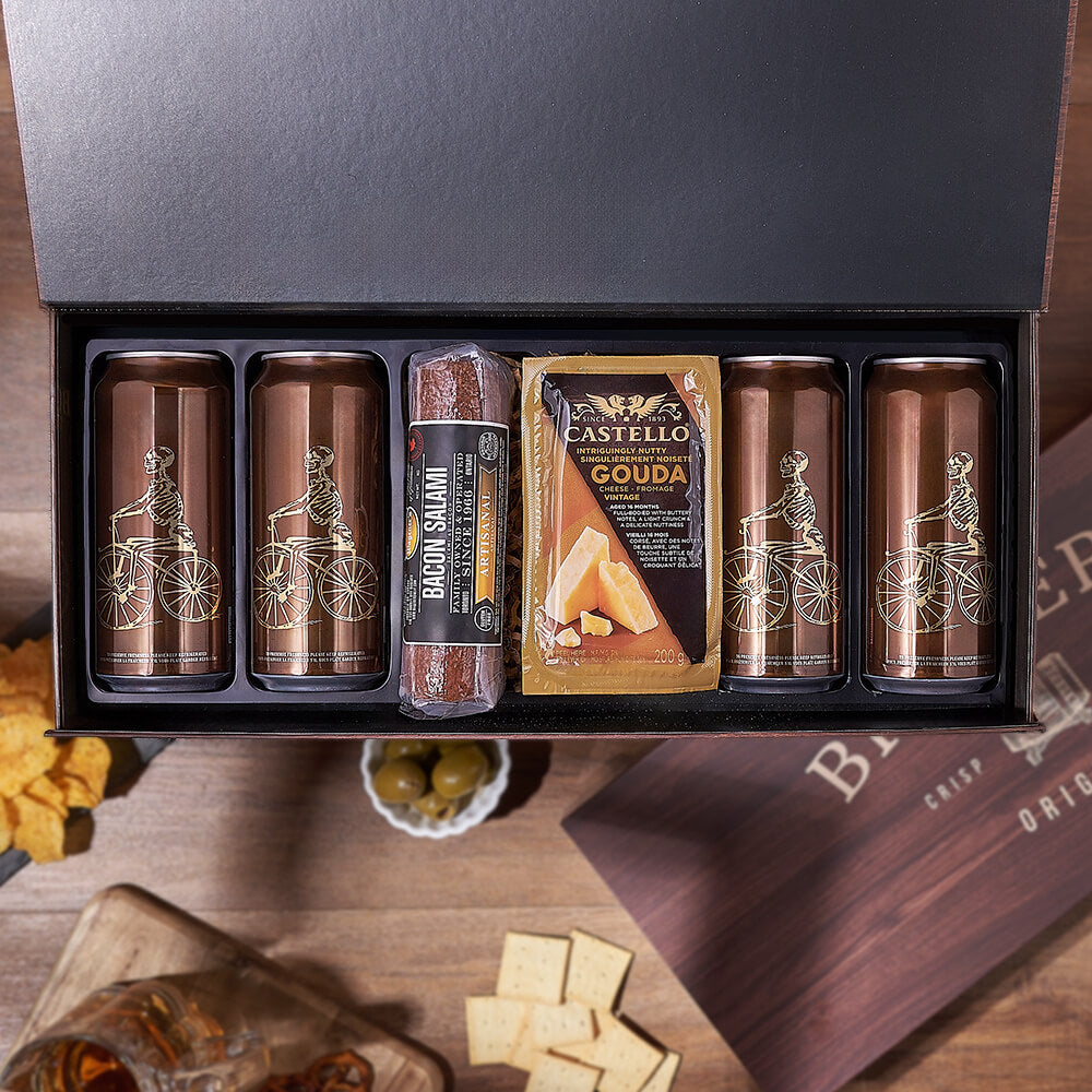 Craft Brew & Charcuterie Gift Box, charcuterie gift, charcuterie, beer gift, beer, America delivery