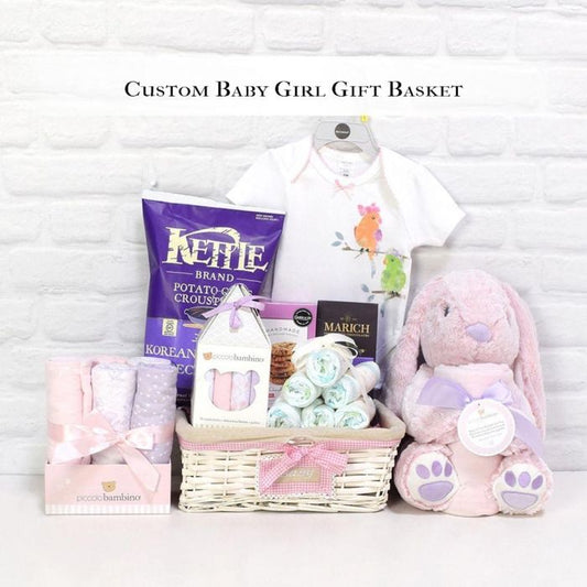 Custom Baby Girl Gift Basket from America Baskets - America Delivery