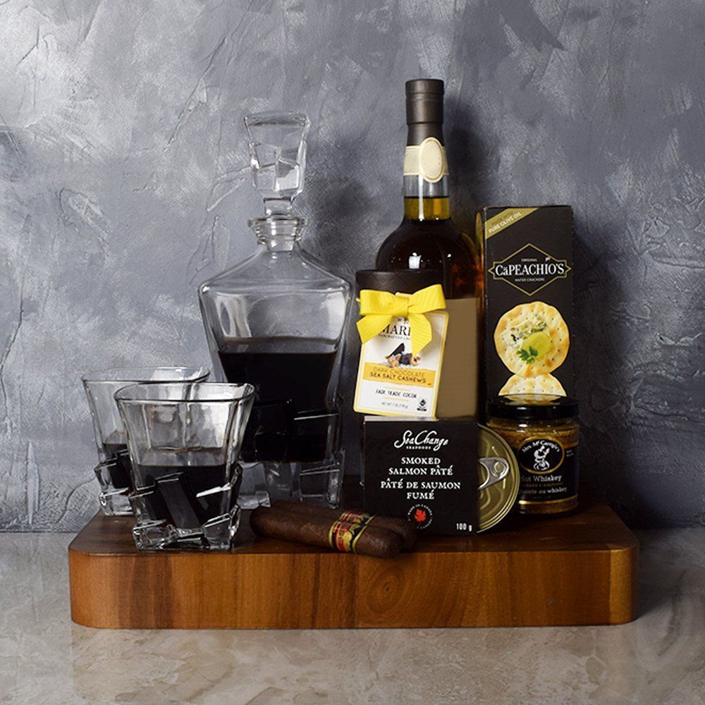 Deluxe Decanter Basket From America Baskets-America Delivery