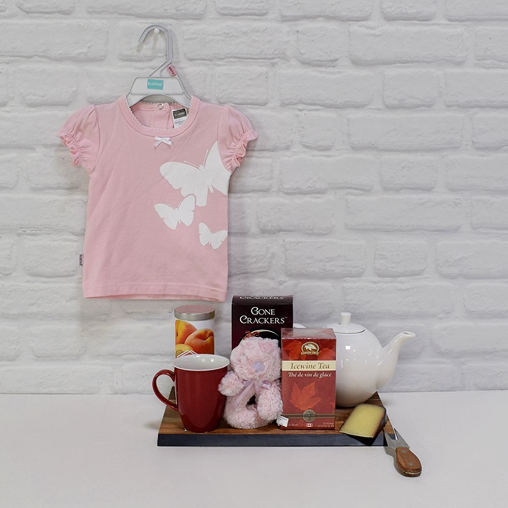 Cheese and Tea Treat Gift Basket – how the gift is presented