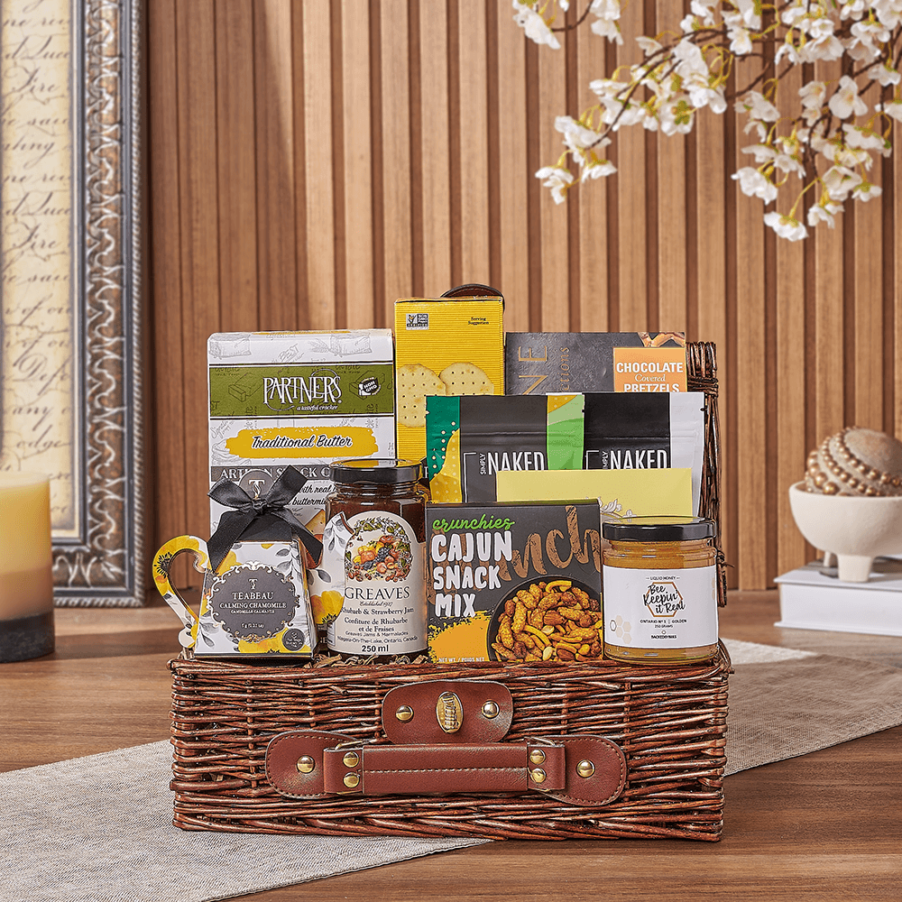 Halal Snack Basket – how the gift is presented