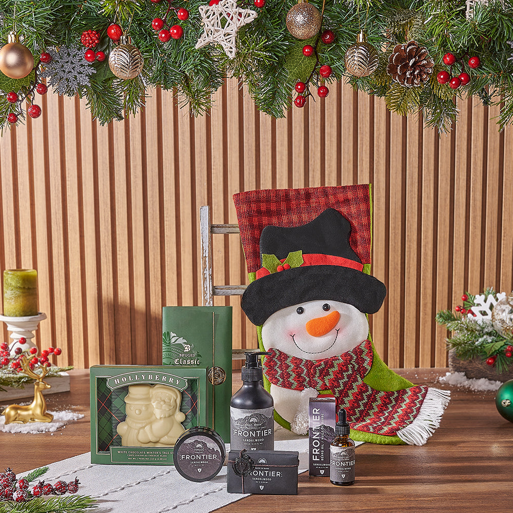 Christmas Stocking Spa Gift Set – how the gift is presented
