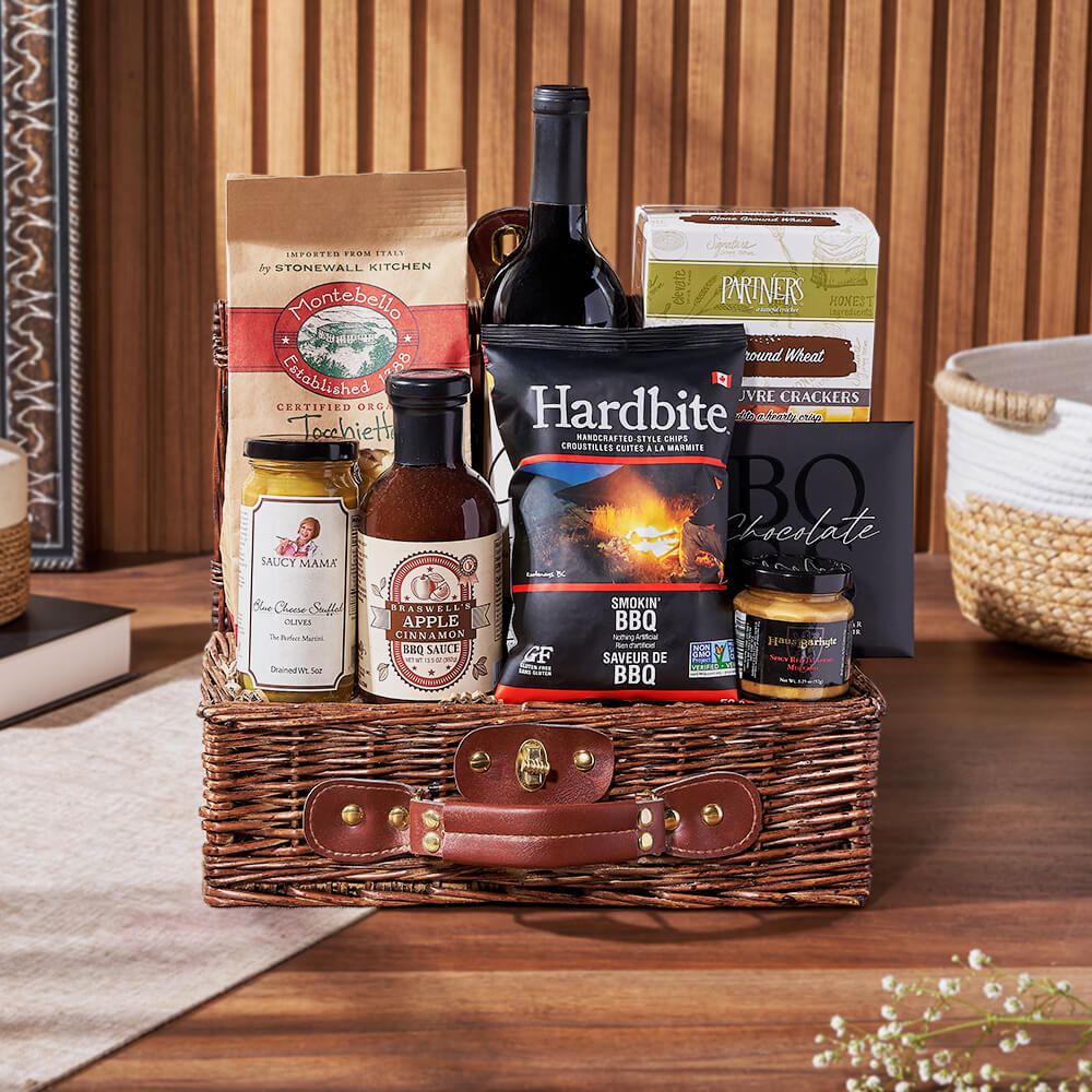 A gourmet gift, the Savory Supper & Wine Set is a sophisticated way to celebrate any occasion from America basket - America delivery