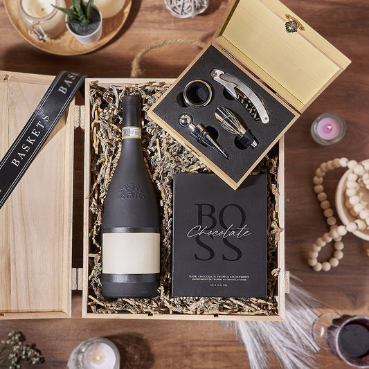 Ultimate Wine & Chocolate Gift Box, wine gift, wine, chocolate gift, chocolate, America delivery