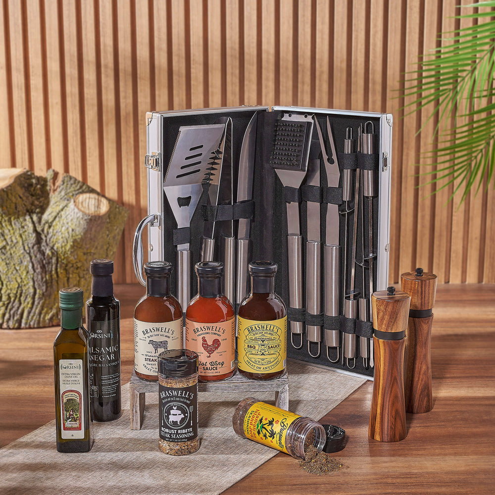 Aluminum Case BBQ Grill Set – how the gift is presented