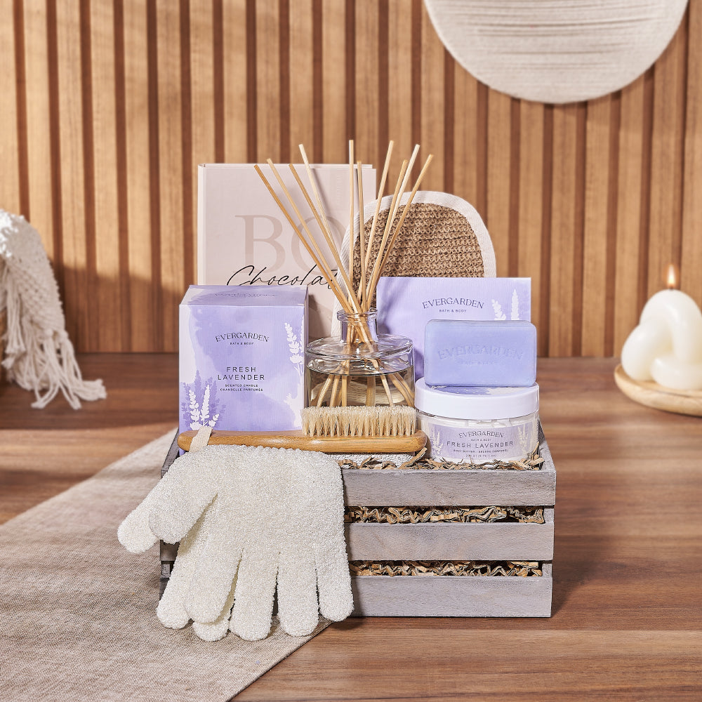 Radiant &amp; Lavish Spa Gift Set - Spa gift basket - America delivery
