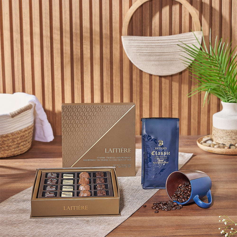 The Rich Coffee & Truffle Gift Set from America Baskets to America delivery