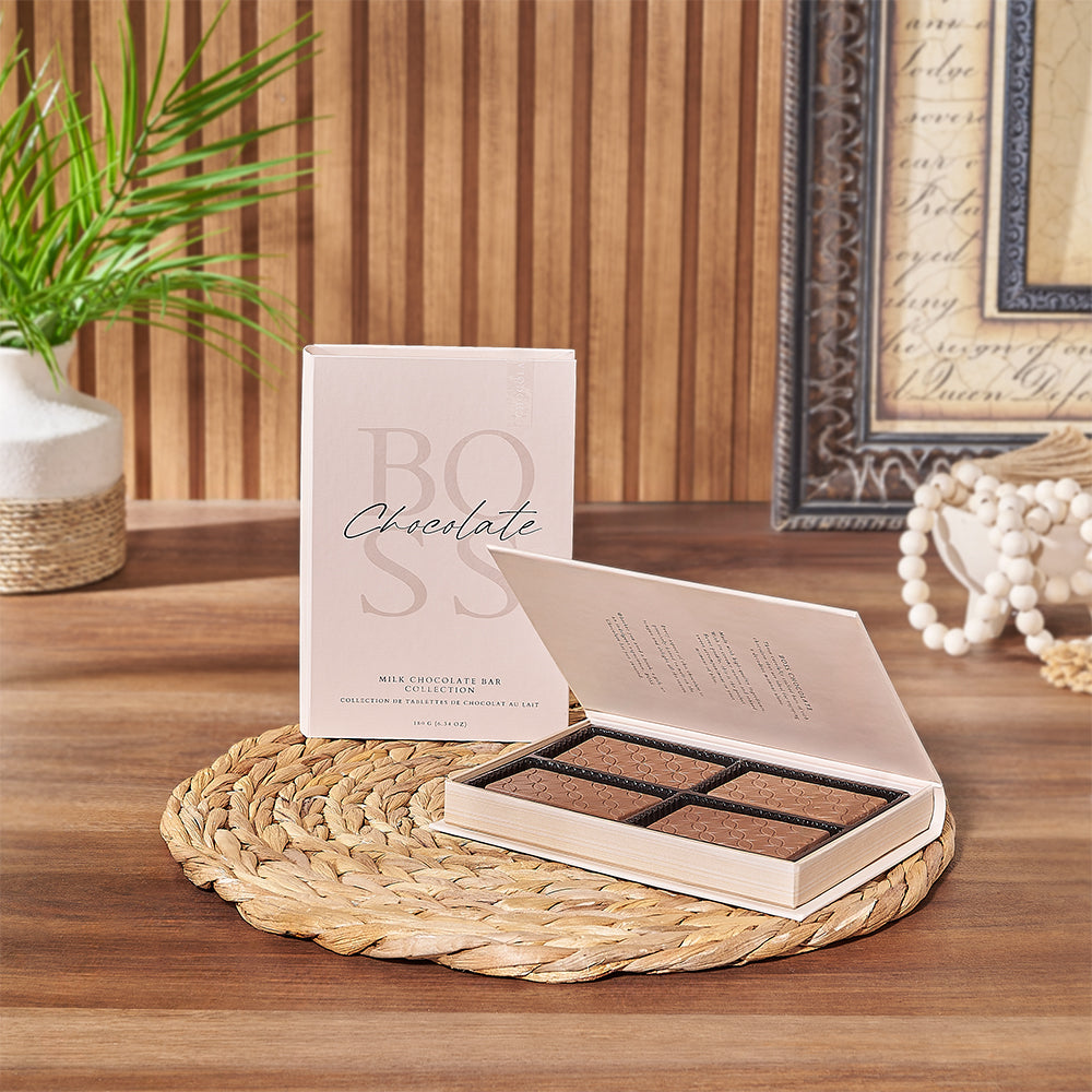 Milk Chocolate Bars Gift Box – how the gift is presented