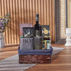 Elevate your Hanukkah festivities with the Happy Hanukkah Wine Gift Basket from America Baskets - America Delivery