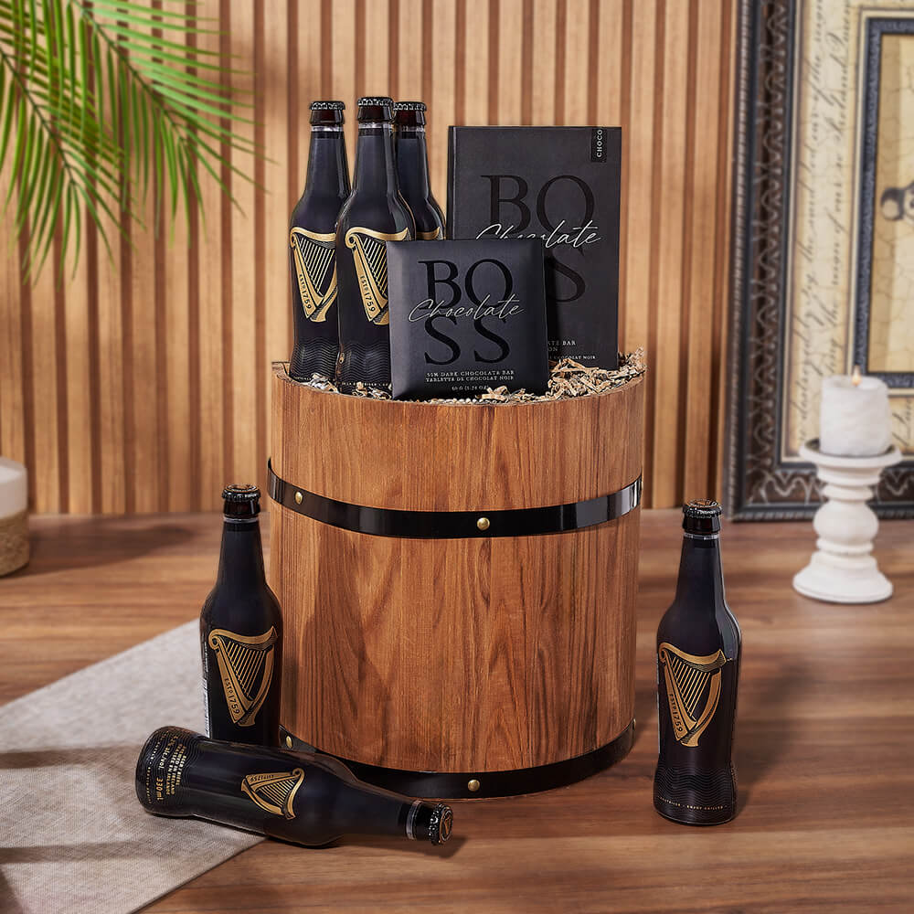 Barrel & Beers Gift Set from America Baskets - Beer Gift Basket - America Delivery.