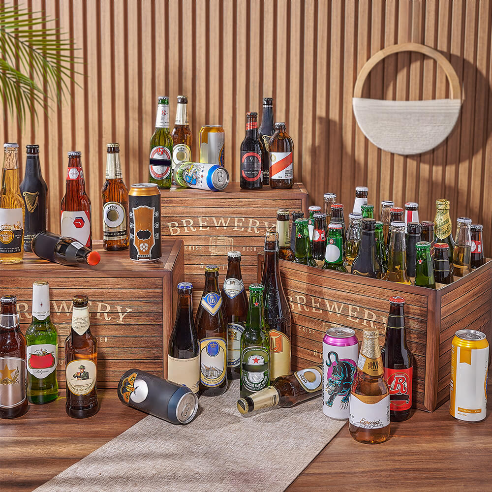Years on the Job Beer Basket – how the gift is presented