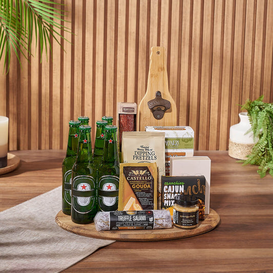 Beer & Cheese Lover's Basket, beer gift, beer, charcuterie gift, charcuterie, America delivery