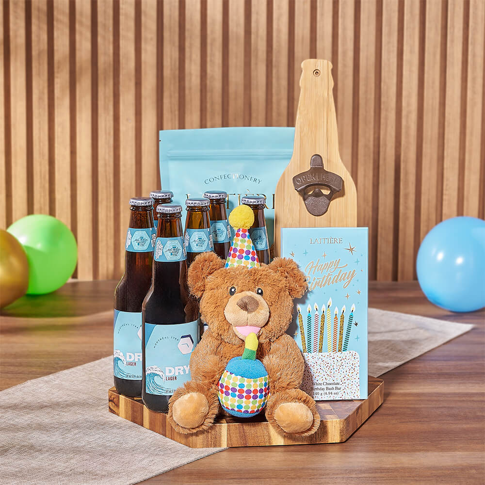 Birthday &amp; Beer Gift Board, birthday gift, birthday, beer gift, beer, chocolate gift, chocolate, America delivery