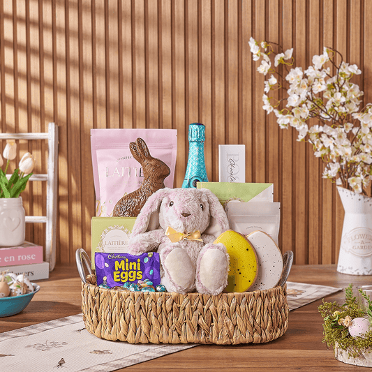 Bubbly Bunny Gift Set, sparkling wine gift, sparkling wine, champagne gift, champagne, chocolate gift, chocolate, easter gift, easter, America delivery