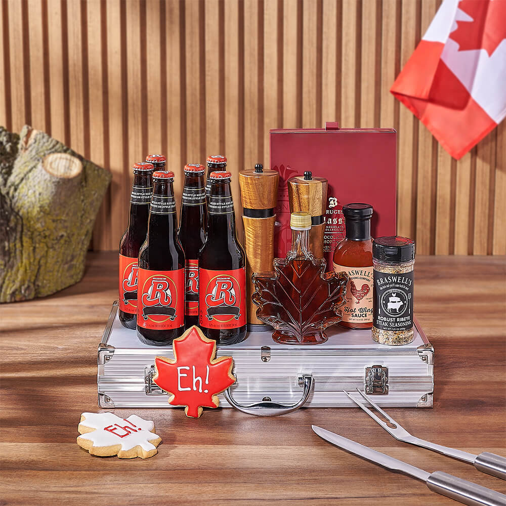 Canada Day Beer &amp; Grill Gift Set, beer gift, beer, grill gift, grill, canada day gift, canada day, America delivery