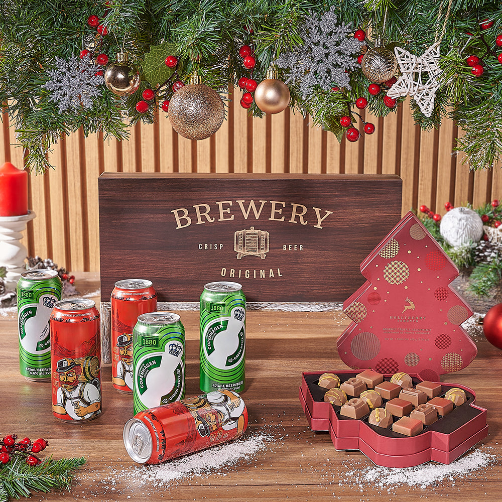 Christmas Cheer &amp; Beer Gift Set, christmas gift, christmas, beer gift, beer, craft beer gift, craft beer, America delivery