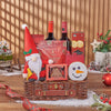 Christmas Wine Pairing Basket, wine gift, wine, chocolate gift, chocolate, christmas gift, christmas, America delivery