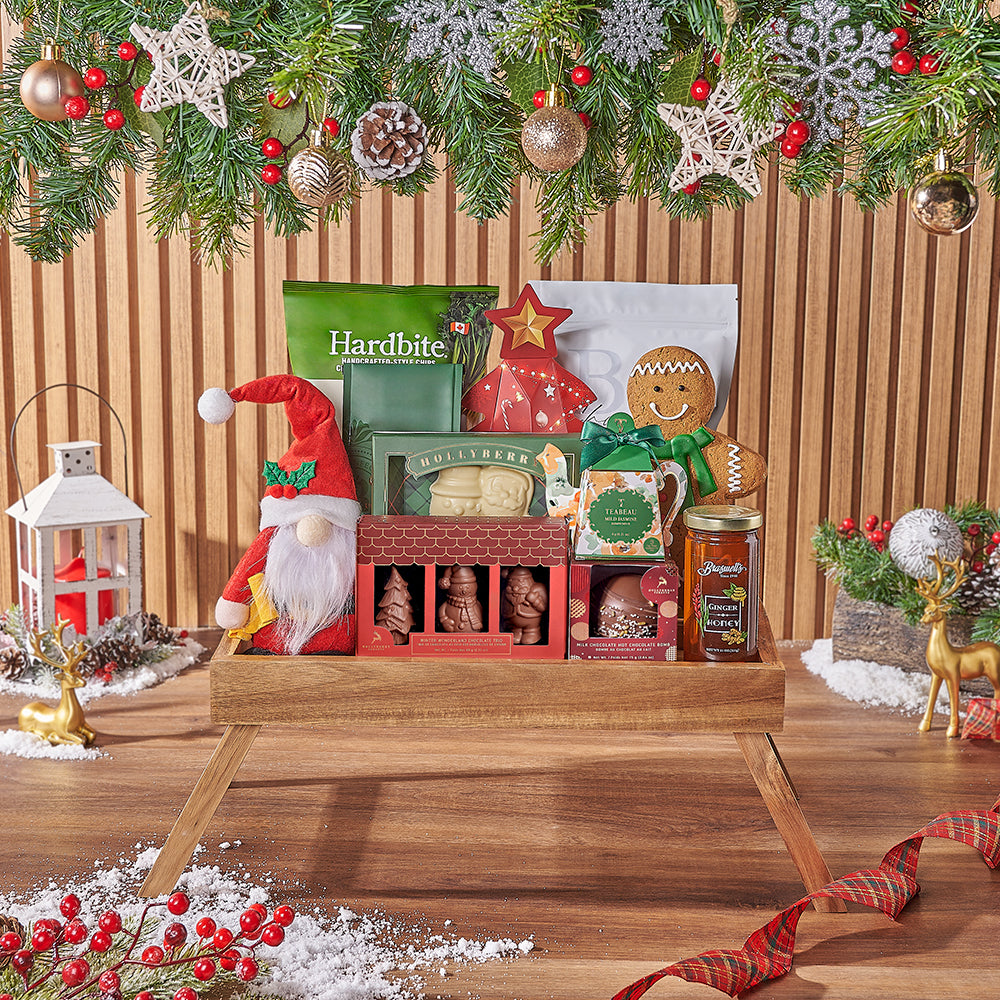Christmas Chocolate and Coffee Gift Set – how the gift is presented