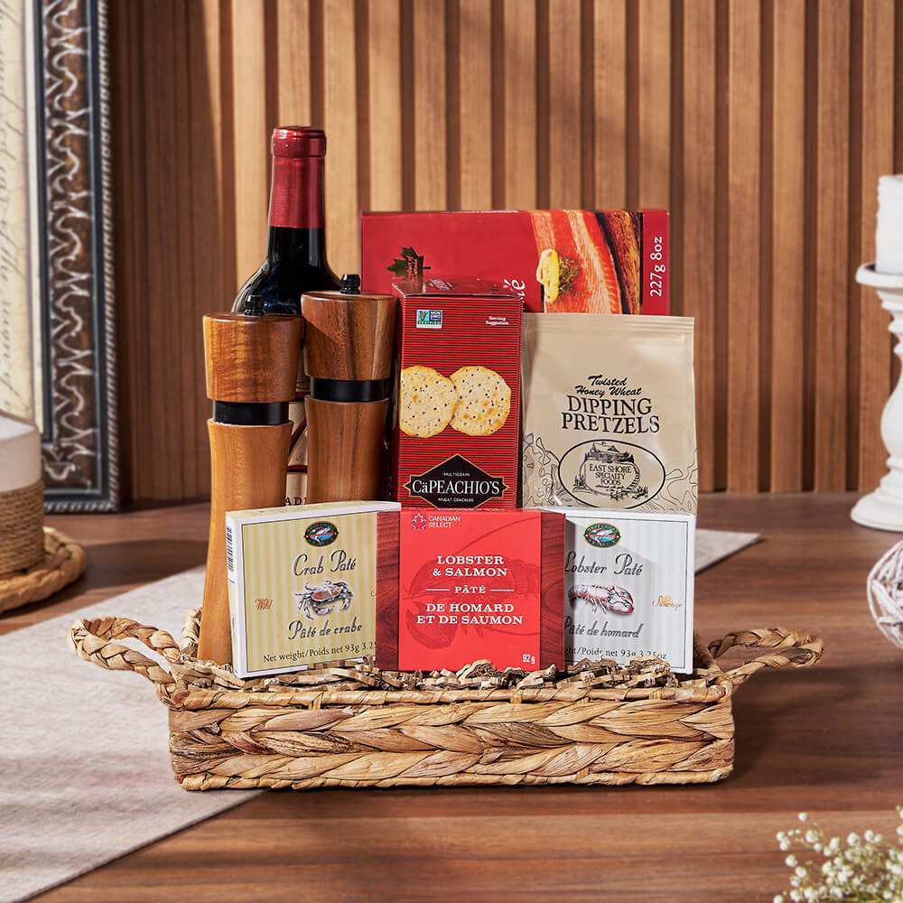 Complete Seafood &amp; Wine Gift, wine gift, wine, seafood gift, seafood, America delivery