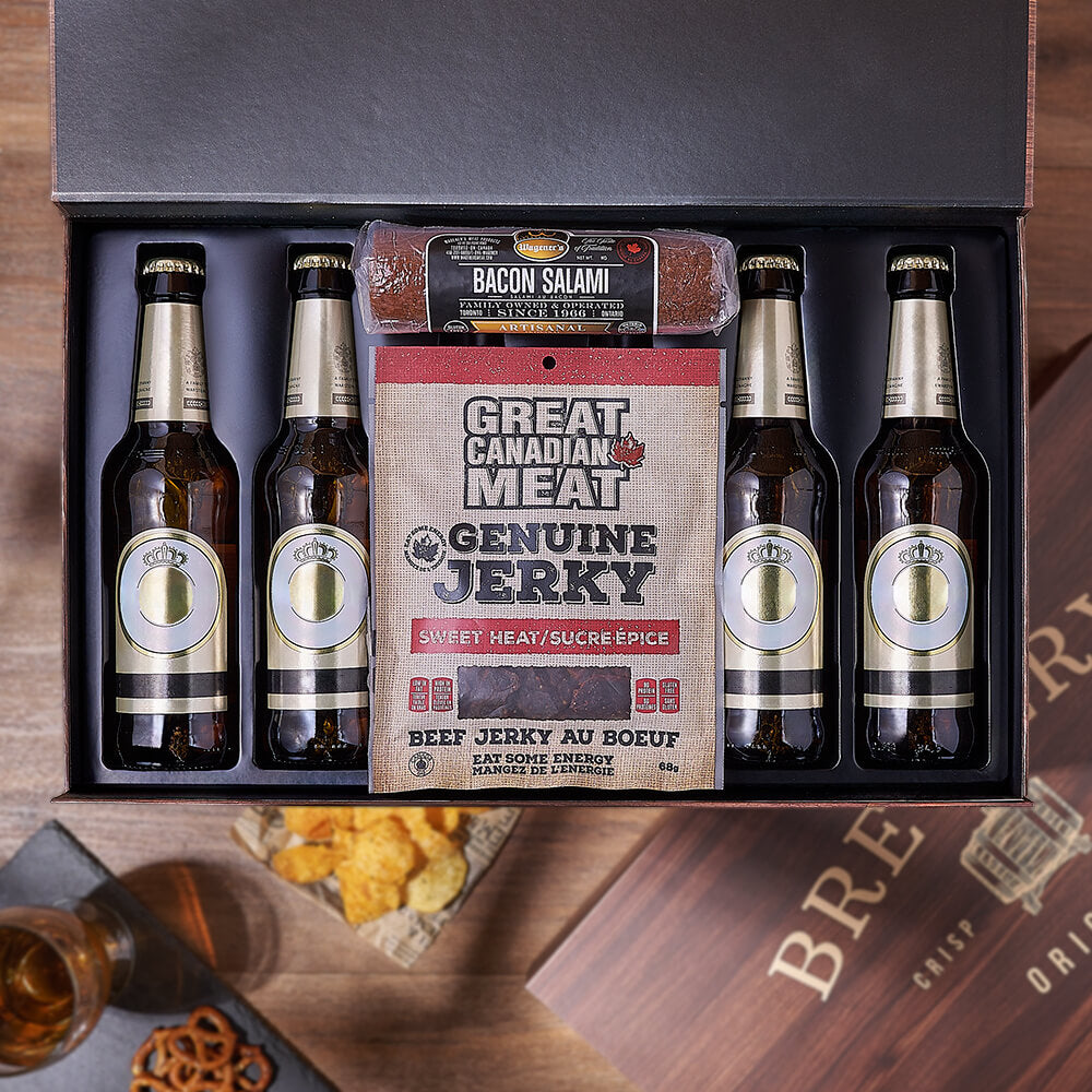 Cured Meat &amp; Beer Box, meat gift, meat, beer gift, beer, America delivery