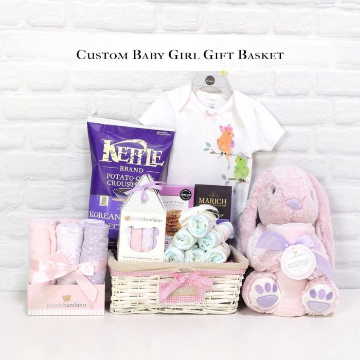 Custom Baby Girl Gift Basket from America Baskets - America Delivery