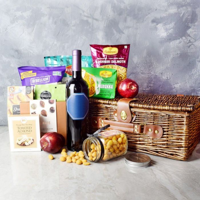 Diwali Gift Basket With Sparkling Gifts &amp; Goodies from America Baskets - Wine Gift Basket - America Delivery