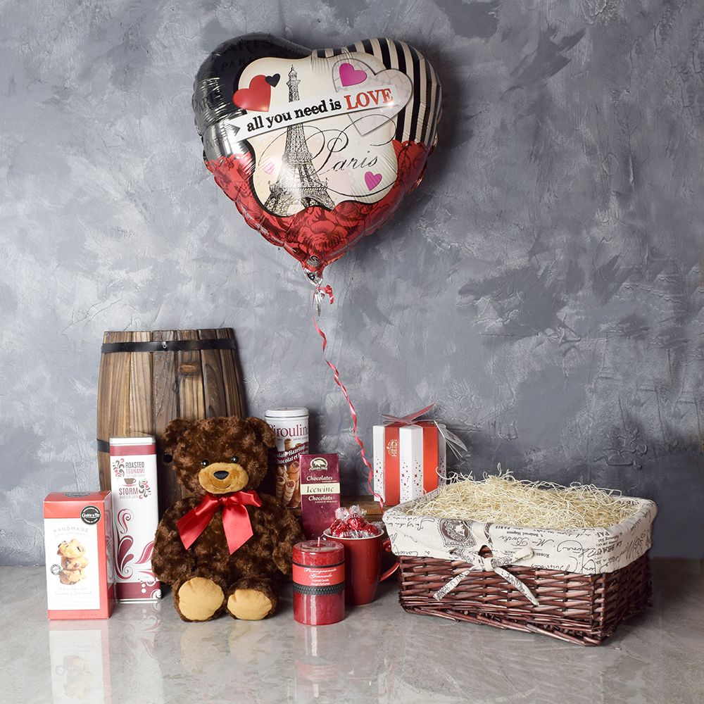 Hazelnuts and Coffee Gift Basket – how the gift is presented