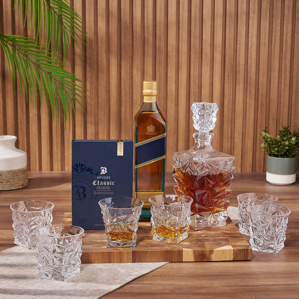 Enduring Decanter &amp; Liquor Gift Set, liquor gift, liquor, decanter gift, decanter, chocolate gift, chocolate, America delivery