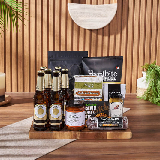 Etobicoke Beer & Crunch Snack Basket, beer gift, beer, snack gift, snack, America delivery