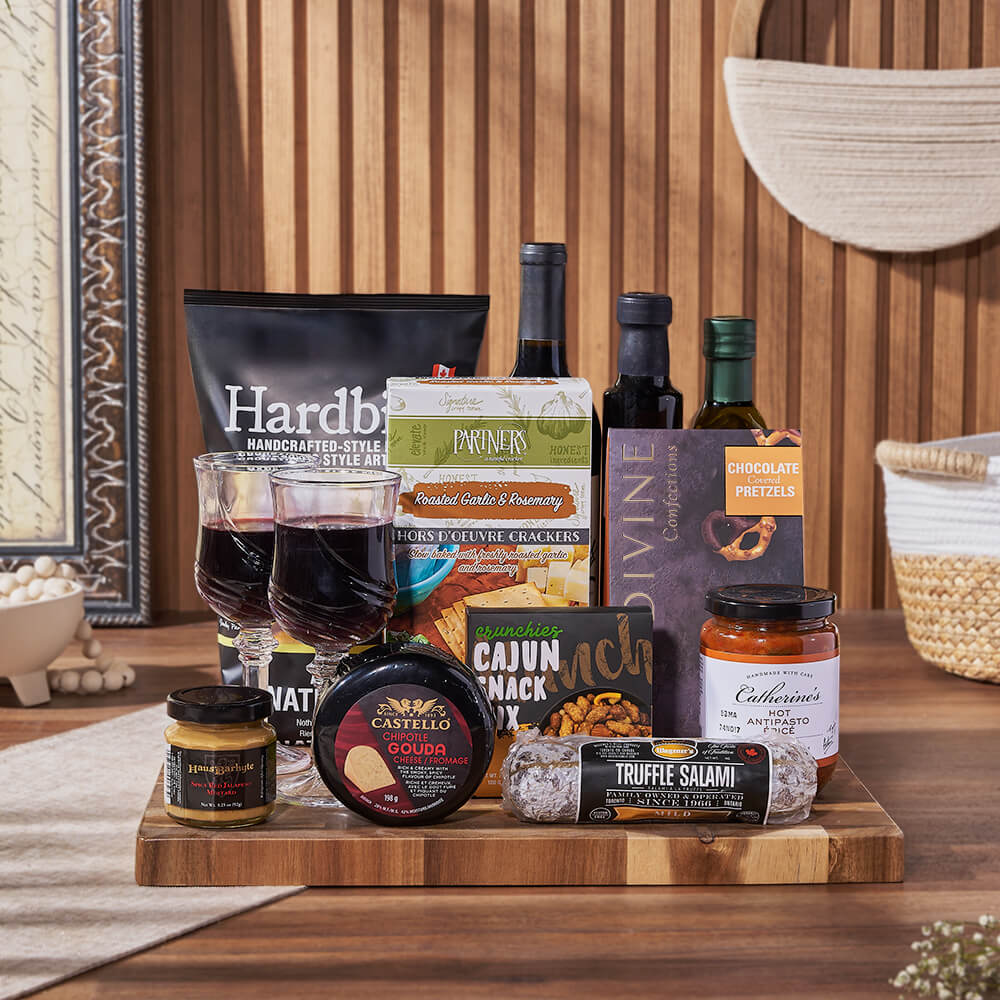 Etobicoke Wine &amp; Cheese Gift Basket, wine gift, wine, charcuterie gift, charcuterie, cheese gift, cheese, America delivery