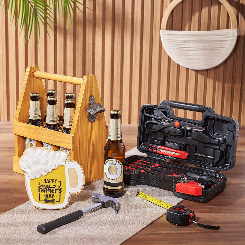 Father’s Day Brew &amp; Tool Gift, beer gift, beer, fathers day gift, fathers day, tool gift, tools, America delivery