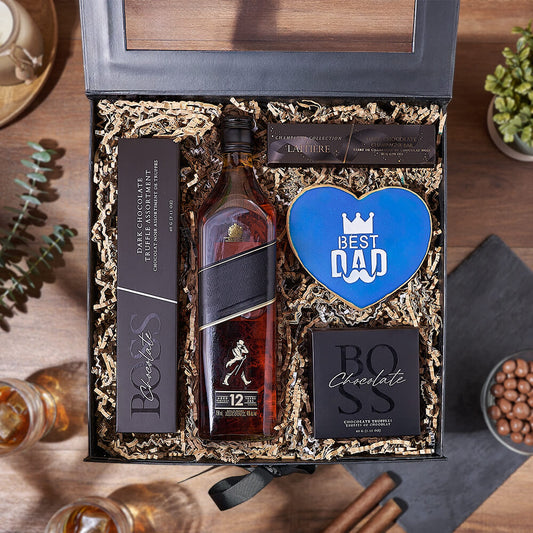 Father’s Day Spirits & Sweets Box, fathers day gift, fathers day, cookie gift, cookie, chocolate gift, chocolate, America delivery