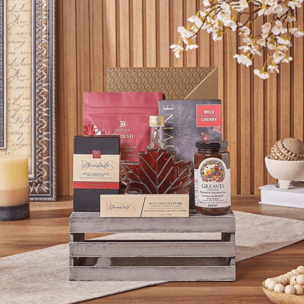 Halal Gourmet Chocolate Crate – how the gift is presented