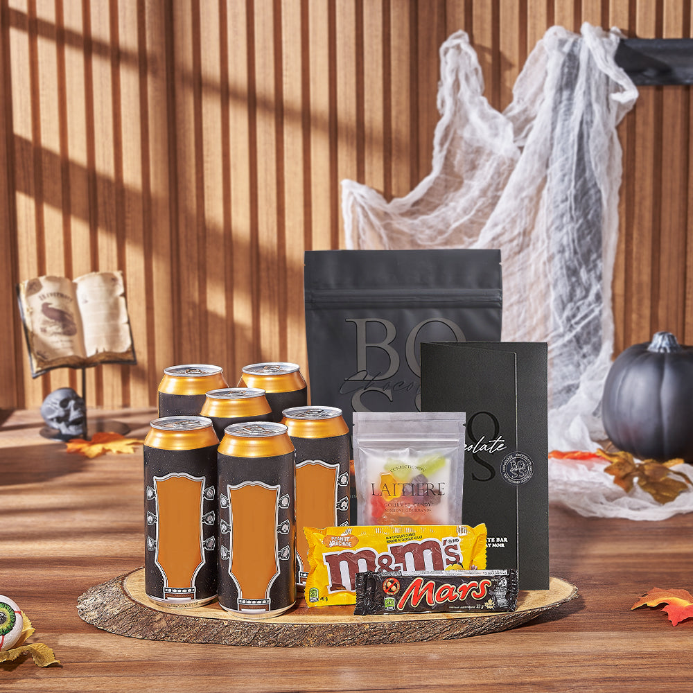 Halloween Popcorn &amp; Craft Beer Gift, craft beer gift, craft beer, beer gift, beer, halloween gift, halloween, America delivery