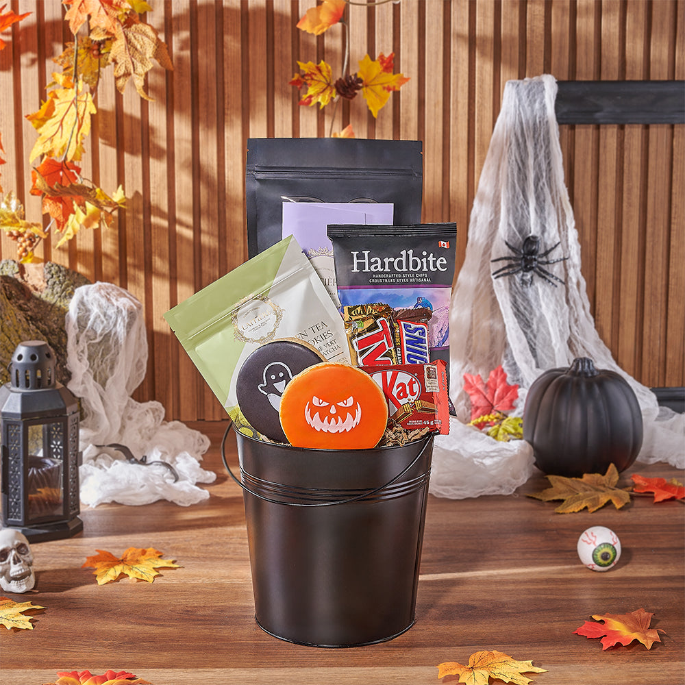 Halloween Tricks &amp; Treats Gift Basket, halloween gift, halloween, candy gift, candy, chocolate gift, chocolate, America delivery