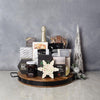 Holiday Bubbly & Snowflake Snack Gift Set from America Baskets - Champagne Gift Basket - America Delivery.