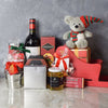 Holiday Sleigh with Wine Gift Basket from America Baskets - America Delivery