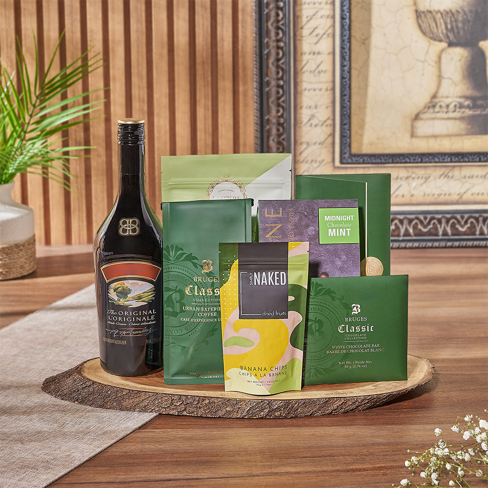 Islington Irish Coffee Gift Basket from America Baskets - Liquor Gift Set - America Delivery