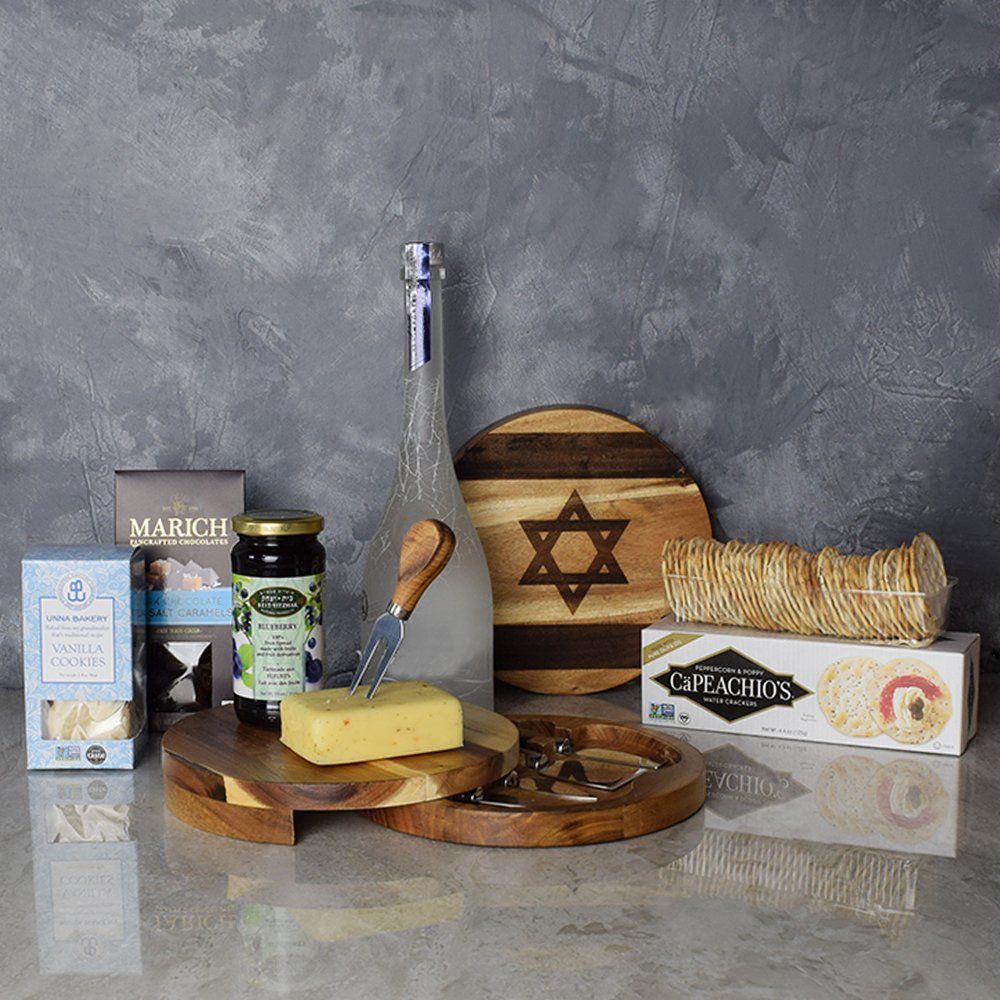 Kosher Liquor &amp; Snacks Platter from America Baskets - America Delivery