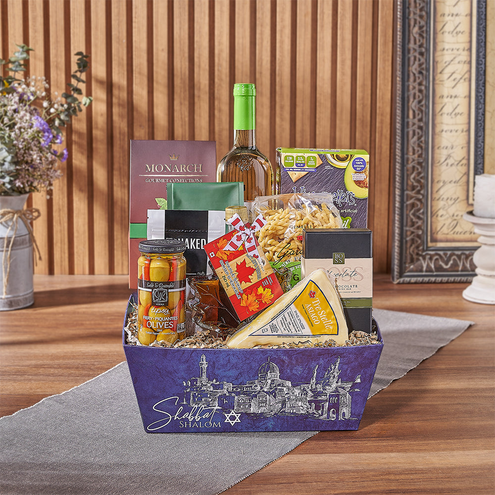 Kosher Wine &amp; Cheese Crate from America Baskets - Wine Gift Basket - America Delivery