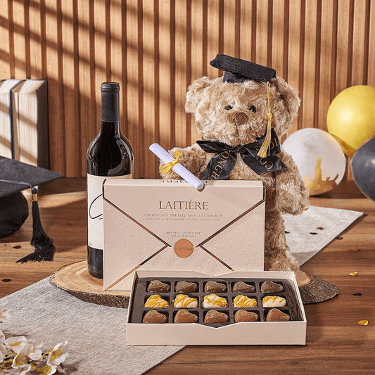 Love Letter to Graduation Gift, graduation gift, graduation, wine gift, wine, chocolate gift, chocolate, America delivery