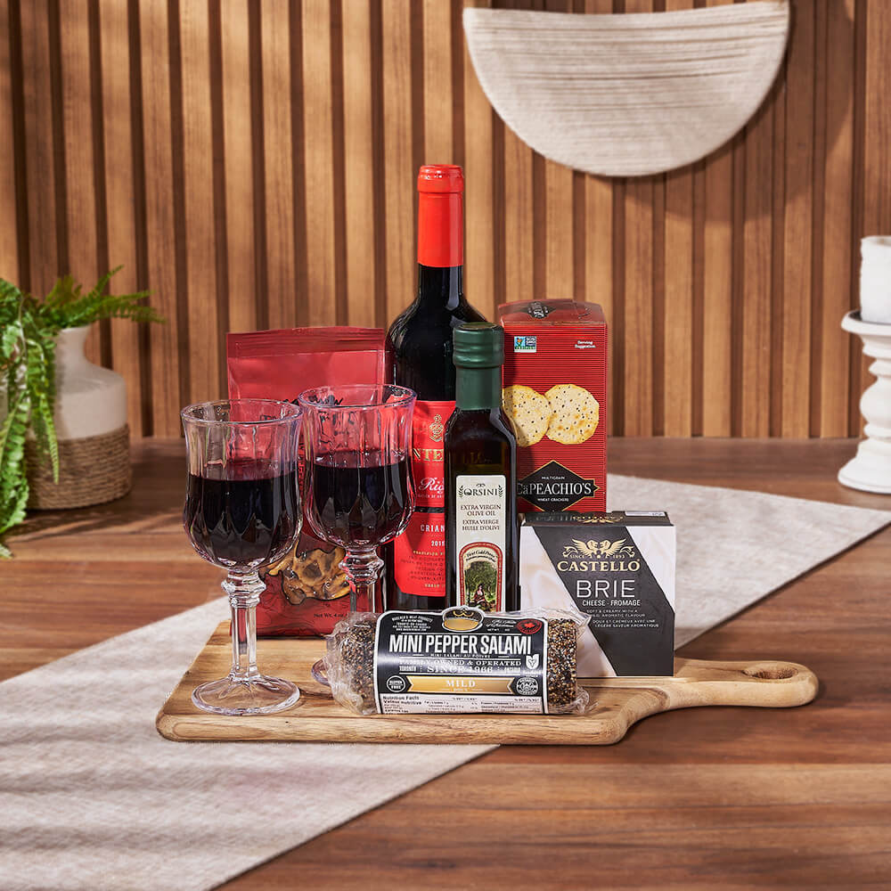 Love for Wine & Cheese Board from America Baskets - Wine Gift Basket - America Delivery