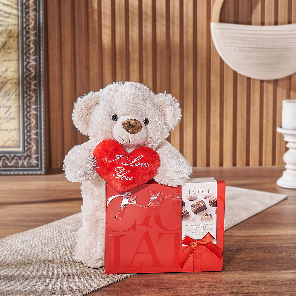 Maryvale Bear &amp; Truffle Gift from America Baskets - Sweets Gift Set - America Delivery